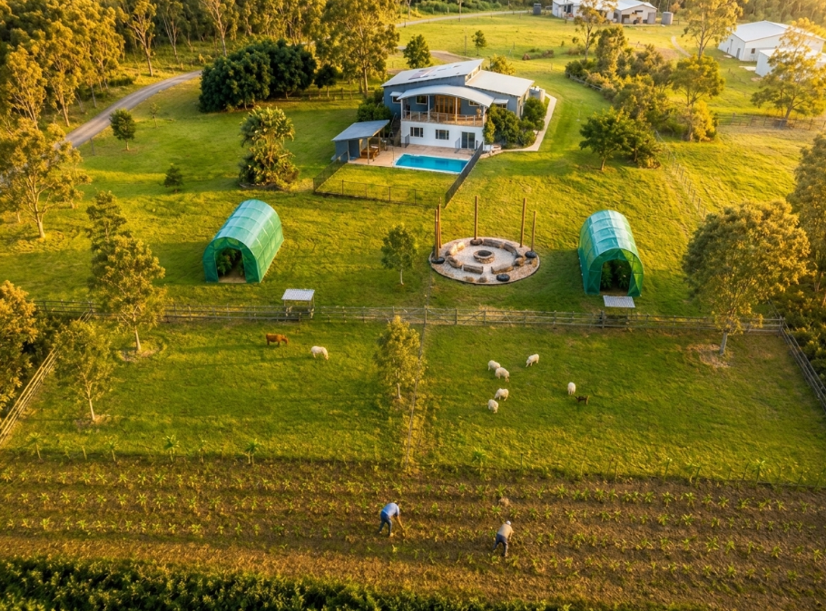 Safe Living property aerial view